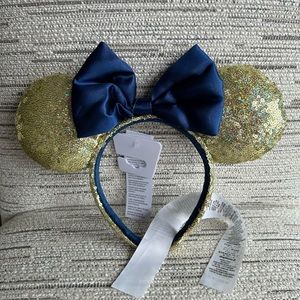 Disney Parks Headband Walt Disney World 50th Anniversary Minnie Mouse Sequin Ear